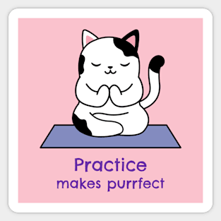 Cat Yoga Sticker